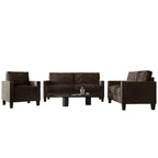 Champagne / Light Blue / Brown / Red / Grey / Black Corduroy Velvet Mid-Century Modern 3-Seat Sofa Set