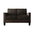 Champagne / Light Blue / Brown / Red / Grey / Black Corduroy Velvet Mid-Century Modern 3-Seat Sofa Set