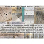Reclaimed Wood A-Frame Slim Console Table, Natural Gray-Brown, 1-Shelf