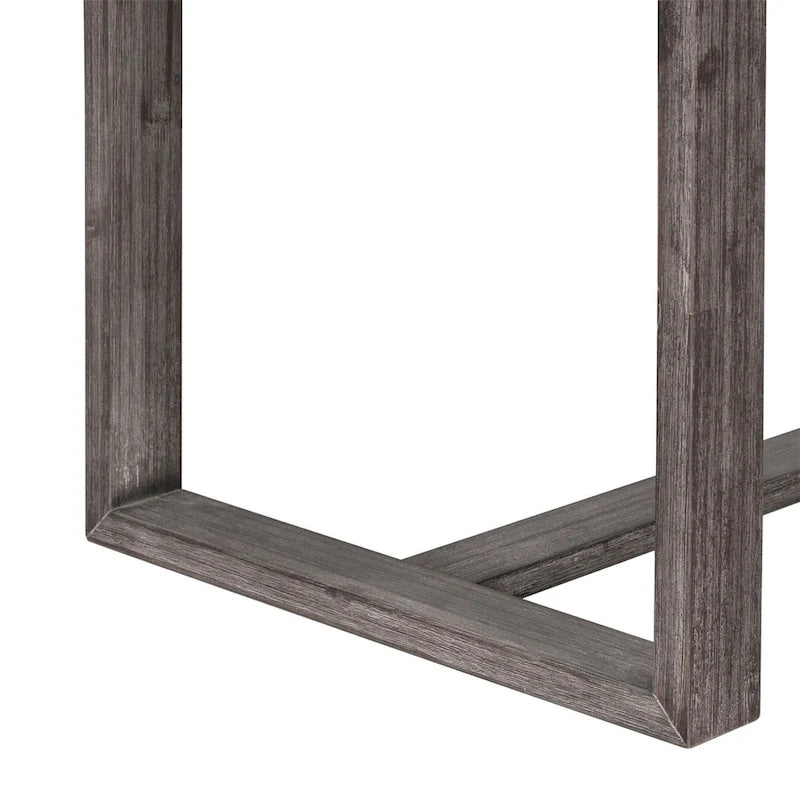 Brown/Grey Farmhouse Counter Height 5-Piece Dining Set, Seats 4