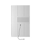 White Freestanding Kitchen Pantry Cabinet with Charging Station, for 1 Person