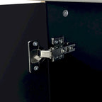 Olive Green / Champagne 4-Door Storage Cabinet, Minimalist Style, Single Room Use