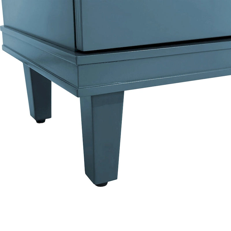 Olive Green / Champagne 4-Door Storage Cabinet, Minimalist Style, Single Room Use