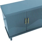 Olive Green / Champagne 4-Door Storage Cabinet, Minimalist Style, Single Room Use