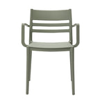 Grey & White Midcentury Polypropylene Side Chair, Set of 4