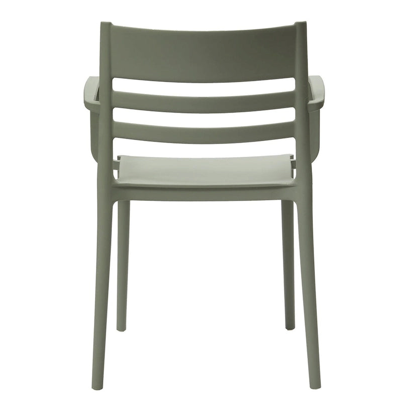 Grey & White Midcentury Polypropylene Side Chair, Set of 4