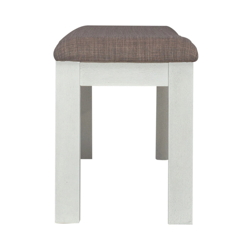 Carbon Gray & White Trestle Dining Table Set, Ladder Back Chairs, Seats 4–6