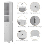 Tall Bathroom Cabinet, Freestanding Storage Cabinet with Drawer& Adjustable Shelf