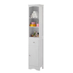 Tall Bathroom Cabinet, Freestanding Storage Cabinet with Drawer& Adjustable Shelf