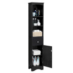 Tall Bathroom Cabinet, Freestanding Storage Cabinet with Drawer& Adjustable Shelf