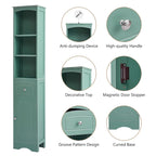 Tall Bathroom Cabinet, Freestanding Storage Cabinet with Drawer& Adjustable Shelf