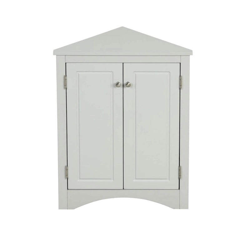 Triangle Corner Shelf Cabinet – Oak / Marble / Black / Blue / Grey / White, Open Style, Single