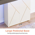 White/Black T-Shape Console Table with LED Light, Entryway Sofa Table