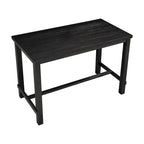 Black & Beige Counter Height Dining Set for 5 (1 Table + 4 Chairs)
