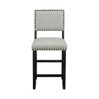 Black & Beige Counter Height Dining Set for 5 (1 Table + 4 Chairs)