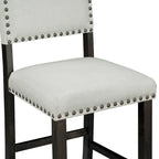 Black & Beige Counter Height Dining Set for 5 (1 Table + 4 Chairs)