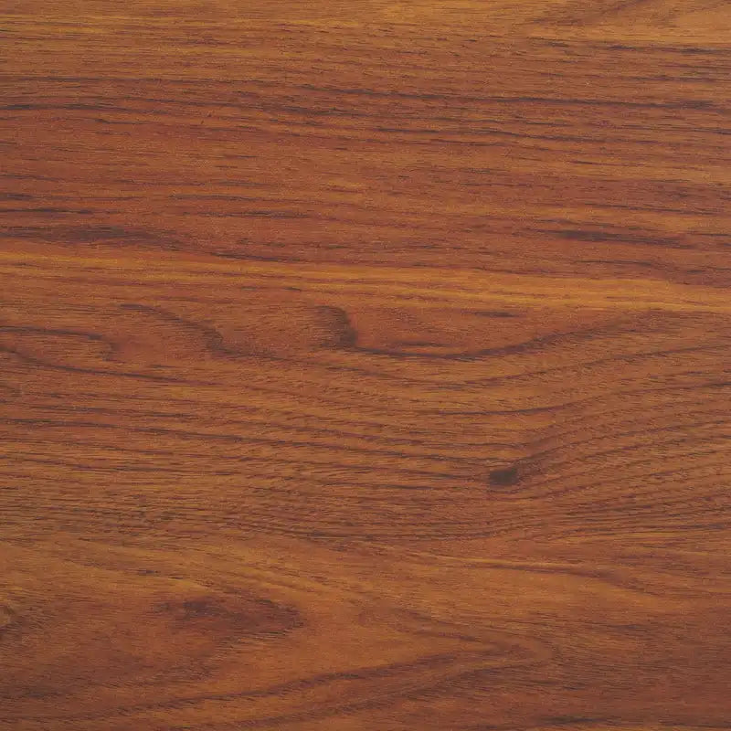 Oak/Black 2-Drawer Nightstand with Metal Legs