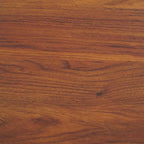 Oak/Black 2-Drawer Nightstand with Metal Legs